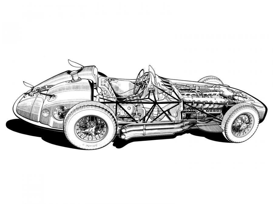  Mercedes-Benz 300 SLR 1954 года  (фото 15 из 21)